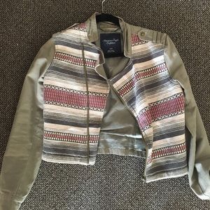 Army Green Jacket w/ Pattern